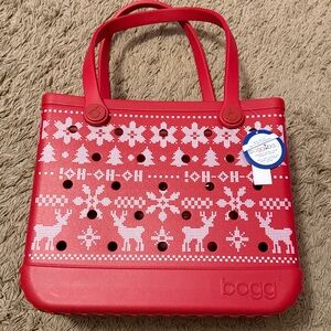 Bogg Bag Red Ugly Sweater - Unique Misprint - NWT